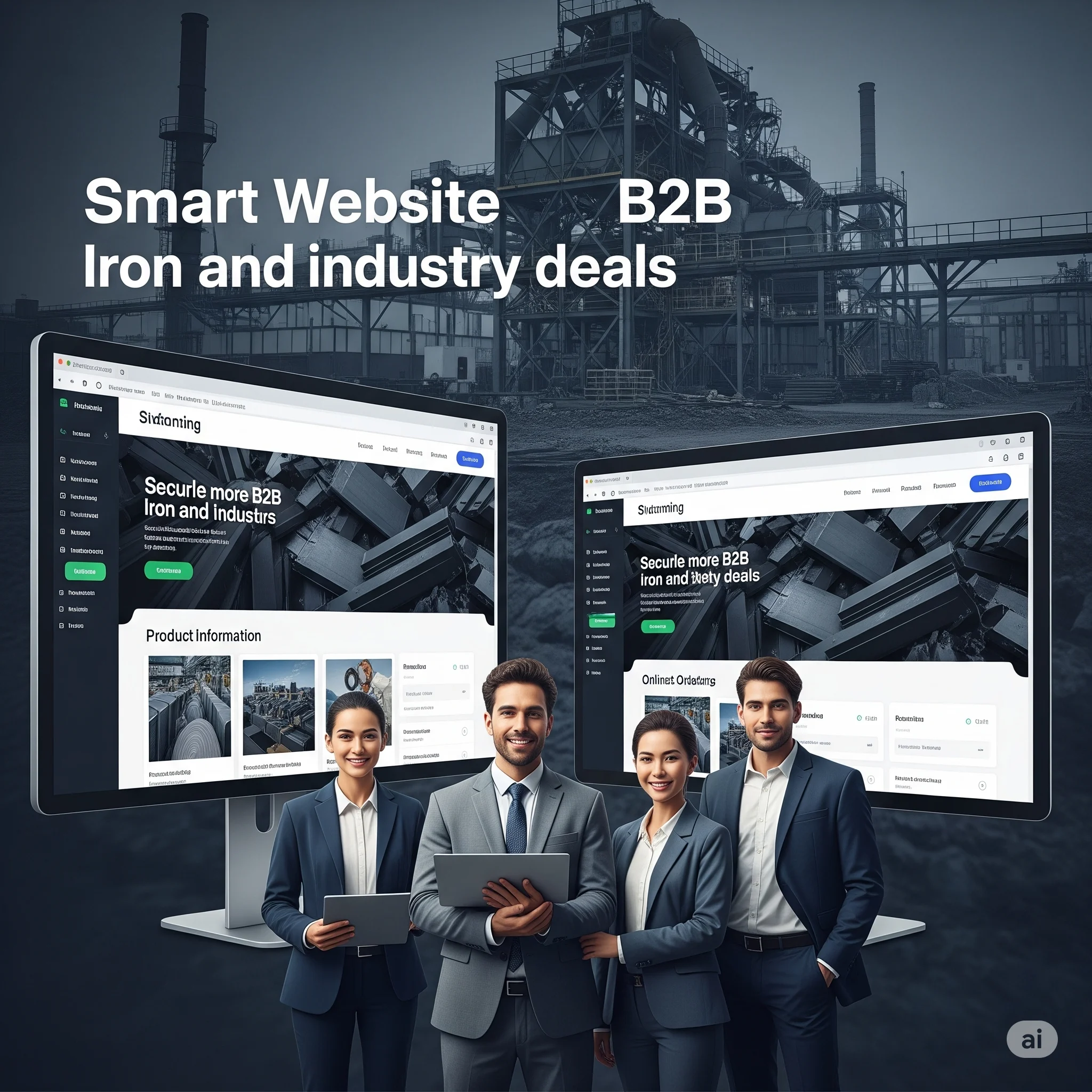 Smart Website Help Iron & Steel Firms Win More B2B Deals